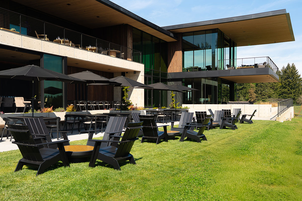 lucidwild-outdoor Outdoor seating area at LucidWild